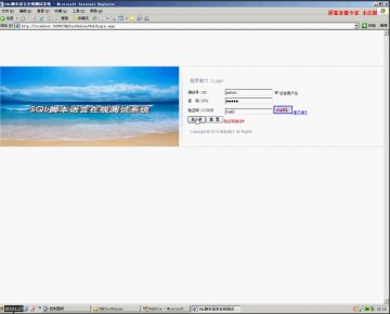 091+.net SQLSERVER脚本语言在线测试系统（150元）
