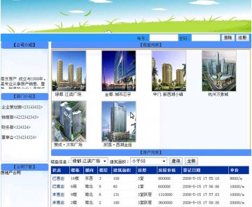 002+asp.net房产公司综合信息管理+sqlserver（150元）