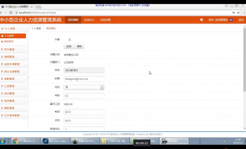 343+jsp中小型企业人力资源管理系统+mysql（300）